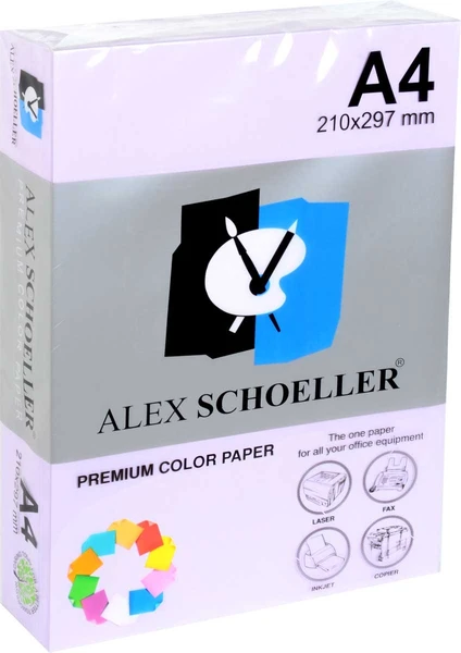 Alex Schoeller A4 Renkli Fotokopi Kağıdı 500 lü Lila (ALX 585)