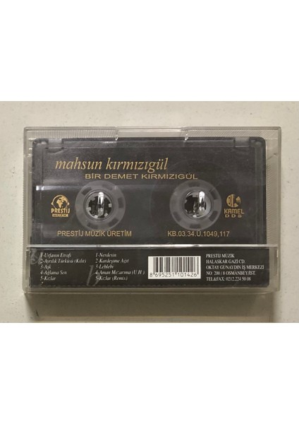 Mahsun Kırmızıgül Bir Demet Kırmızıgül Kaset (Orjnal Dönem Baskı Kaset)