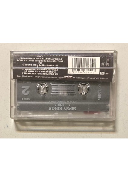 Gipsy Kings Allegria Kaset (Orjnal Dönem Baskı Kaset)