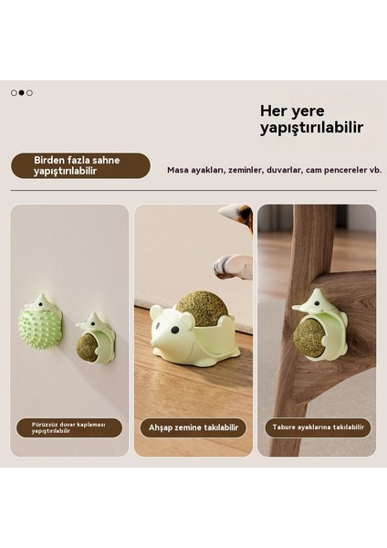 Kedi Oyuncağı Kirpi Gıdıklayıcı Diş Çıkarma Yalama Kedi Nanesi Top Oyuncak (Yurt Dışından)