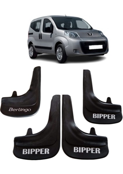 Peugeot Bipper Tepee Bipper Yazılı 4'Lü Tozluk Çamurluk Paçalık