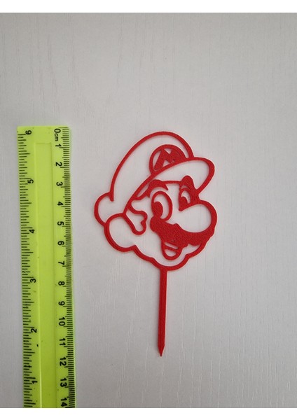 12 Adet Super Mario Cup Cake- Pasta Süsü- Kürdanı (Sert Plastikten Üretilmiştir)