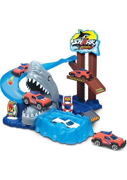 - Shark Attack Playset With Change Colour Car
