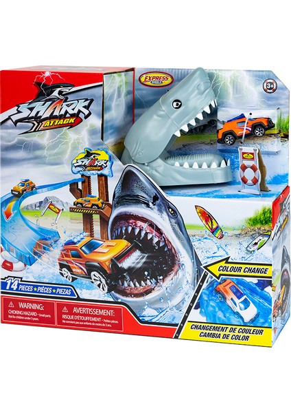 - Shark Attack Playset With Change Colour Car