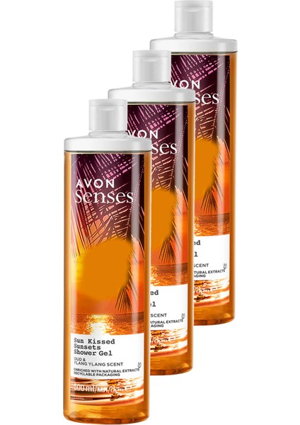 Senses Sun Kissed Sunsets Duş Jeli 500 ml x 3 adet