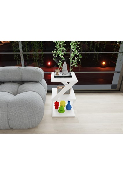 Bubon Yan Sehpa Beyaz-Beyaz fırsatları