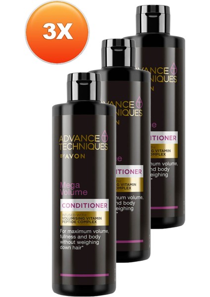 Advance Techniques Mega Volume Hacim Veren Saç Kremi 250 Ml. Üçlü Set fiyatları