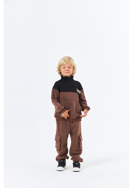 (SCE-1303) Serbend Kıds Kargo Cepli Erkek Çoçuk Eşofman Altı fiyatları