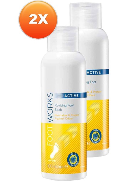 Foot Works Active Canlandırıcı Ayak Banyosu 100 Ml. Ikili Set fiyatları