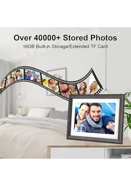 Dijital Fotoğraf Çerçevesi Wifi 10.1 Inc IPS 16GB 1280X800 IPS Ekran