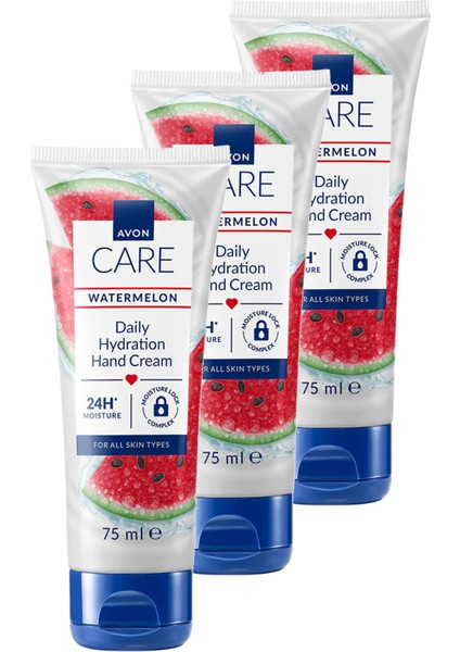 Care Watermelon Karpuz Kokulu El Kremi Üçlü Set 75 ml