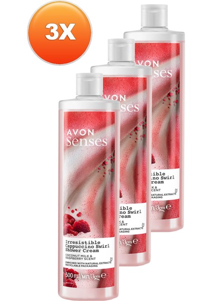 Senses Hindistan Cevisi Sütü ve Böğürtlen Kokulu Duş Kremi 500 ml x 3 adet fiyatları