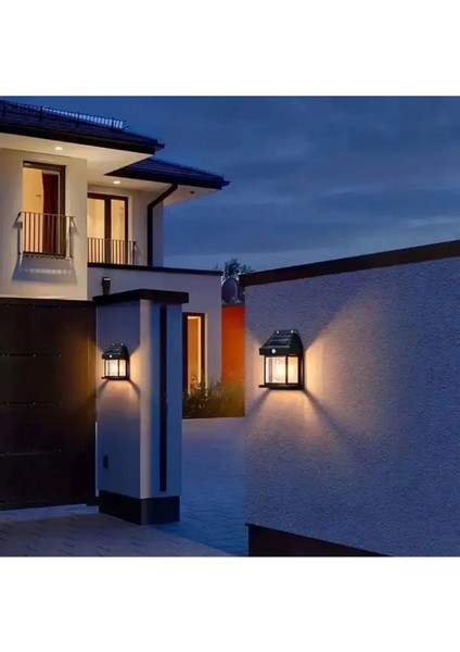 Krizantem 2024 Model Suya Dayanıklı Hareket Sensörlü Güneş Enerjili Solar Led Dış Mekan Bahçe Lambası