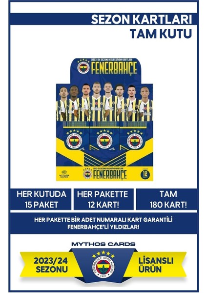 Mythos Cards Fenerbahçe 2023-24 Sezon Kartları - Tam Kutu