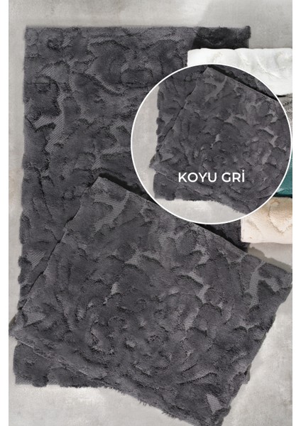 Haly Pamuk Paspas Seti Koyu Gri