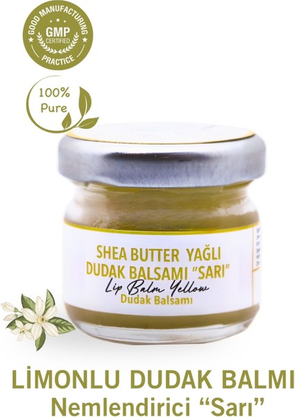 Dudak Bakım Kremi - Lip Balm (Limon Kabuğu & Shea Butter Yağlı) 29 ml.