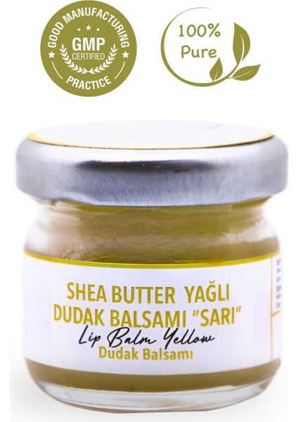 Dudak Bakım Kremi - Lip Balm (Limon Kabuğu & Shea Butter Yağlı) 29 ml.