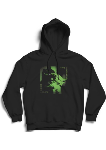 Type O Negative, Bloody Kisses, Cats, Rock Metal Müzik Grubu Pamuklu Kapüşonlu Sweatshirt Hoodie