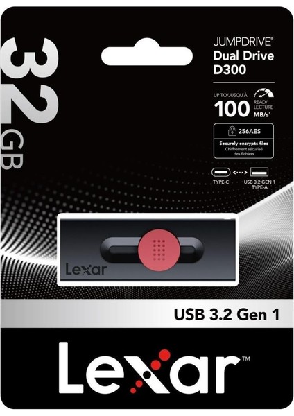 32GB USB Typec D300 100MB/S Usb3.2 Flash Bellek