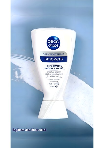 Smokers-2 adet. Sigara içenler için leke çıkartıcı extra naneli Jel Diş Macunu 50ml