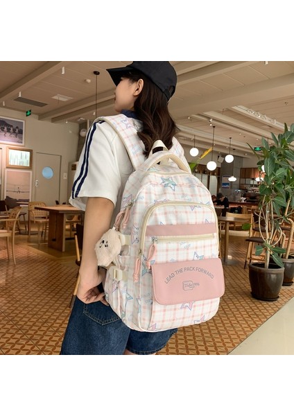 Gündelik Ekose Sevimli Sırt Çantası (Yurt Dışından) fiyatları