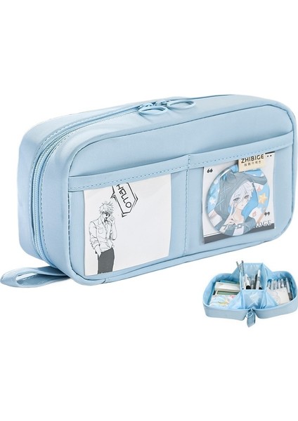 Büyük Kapasiteli, Leke Tutmaz ve Şeffaf Kalem Kutusu (Yurt Dışından)