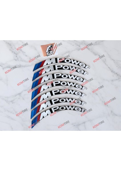 M Power 3D Lastik Yazısı 8 Adet Yazı + Yapıştırıcı modelleri