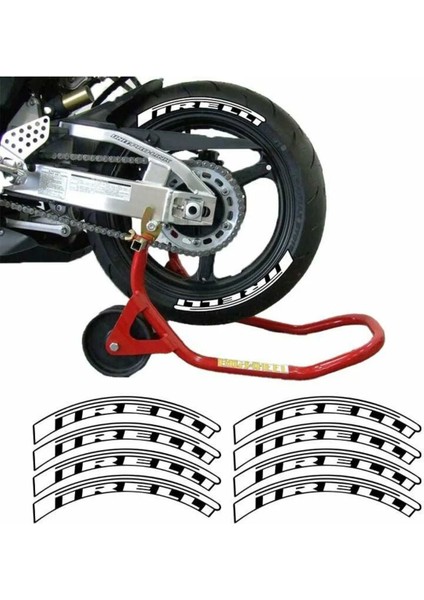 Pirelli Lastik Yanak Yazısı 8'li Beyaz