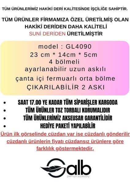 Orta Boy 2 Askılı 5 Bölmeli Hafif Kibar Model Kadın Omuz Çantası 23CM-14 cm Toz Torbalı Vizon