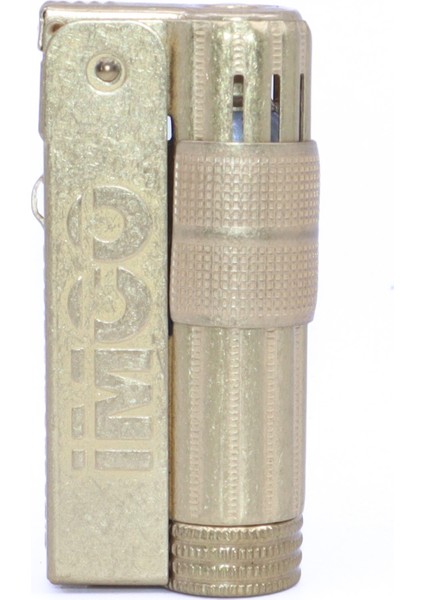 Orijinal Avusturya Üretimi Paslanmaz Çelik Benzinli Muhtar Çakmak - Rustic Gold Logo
