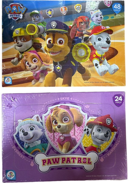 Laço Kids Paw Patrol Karakterli 2 Adet Puzzle