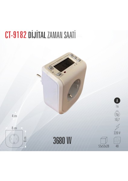 CT-9182 Dijital Zaman Saati