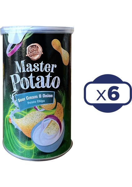 Potato Soğanlı & Ekşi Kremalı Cips 60 gr x 6 Adet