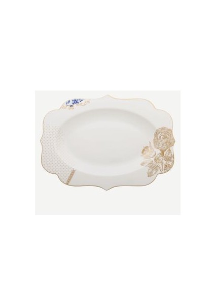 Royal Beyaz Oval Tepsi 40 Cm.
