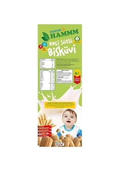 Keçi Sütlü Bebek Bisküvisi 400 gr