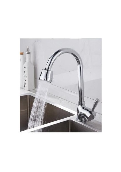 3 Fonksiyonlu Krom Oynar Başlıklı Mutfak Eviye Bataryası