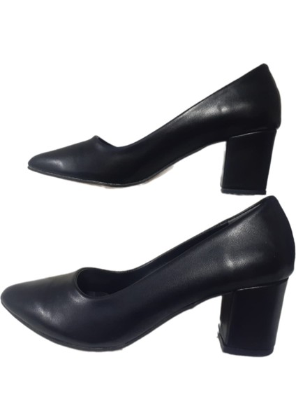 Shoes Kadın Siyah Kısa Topuklu Abiye Ayakkabı NRVNA662-79 fiyatları