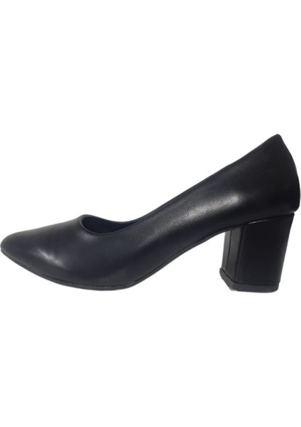 Shoes Kadın Siyah Kısa Topuklu Abiye Ayakkabı NRVNA662-79 modelleri