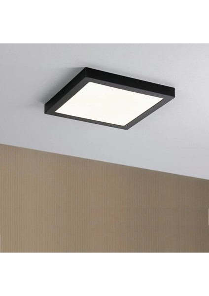 18 W Led Panel - Beyaz Işık (6500K) - Siyah Kasa - Kare - Sıva Üstü - Ct-5236/B