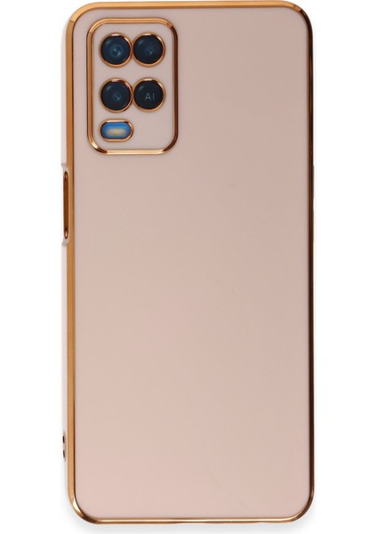 Oppo A54 4g Kılıf Volet Silikon - Pembe 13