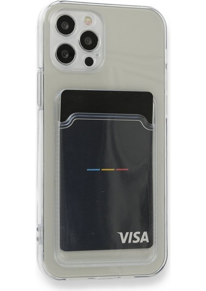 Teleplus iPhone 16 Pro Max Kılıf Sfy Kartlıklı Şeffaf Silikon