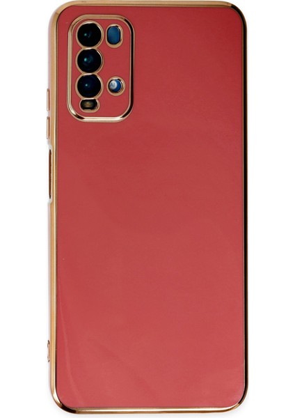 Xiaomi Redmi 9t Kılıf Volet Silikon - Kırmızı 13