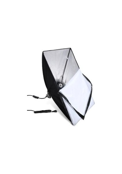 Softbox 50X70CM Paraflaş 4 Duylu Ikili Set Sürekli Işık 200CM Adaptörlü