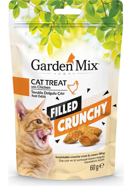 Garden Mix Tavuklu Içi Dolgulu Kedi Ödülü 60 gr x 6 Adet