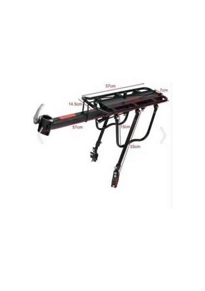 HJ007 Sele Borusu Bağlantılı Bisiklet Arka Bagaj