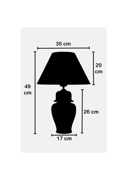 Şah Vazo Abajur Beyaz Kumaş ve Seramik Malzeme ile Salon Kullanımı İçin modelleri