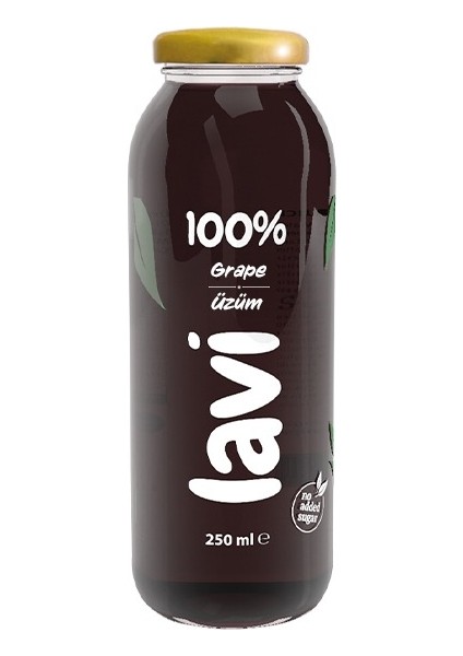 %100 Üzüm Suyu 250 ml Cam Şişe x 12 Adet