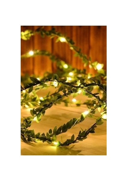 3 m Yapay Yapraklı Dekoratif Peri LED Işık Sarmaşık – Günışığı, Modern ve Yüksek Verimli Aydınlatma