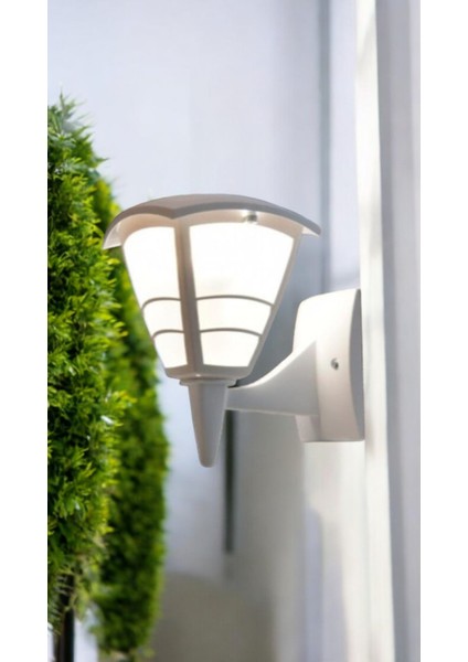 E27 Duylu, 10 Watt Günışığı LED Ampul Dahil, Beyaz Renk Iç ve Dış Mekan Bahçe, Balkon, Teras Apliği indirimleri