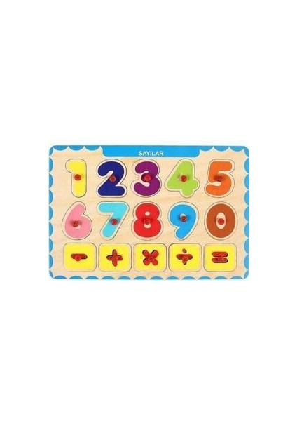 4 Adet Ahşap Bul Tak Eğitici Yapboz Puzzle Seti 2